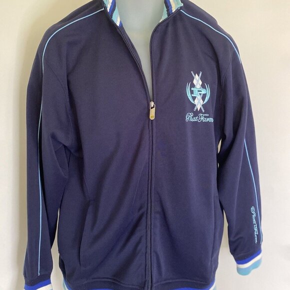 Vintage Phat Farm Full Zip Jacket Mens XL Blue Y2K Streetwear Hip Hop Big Logo - Picture 8 of 16